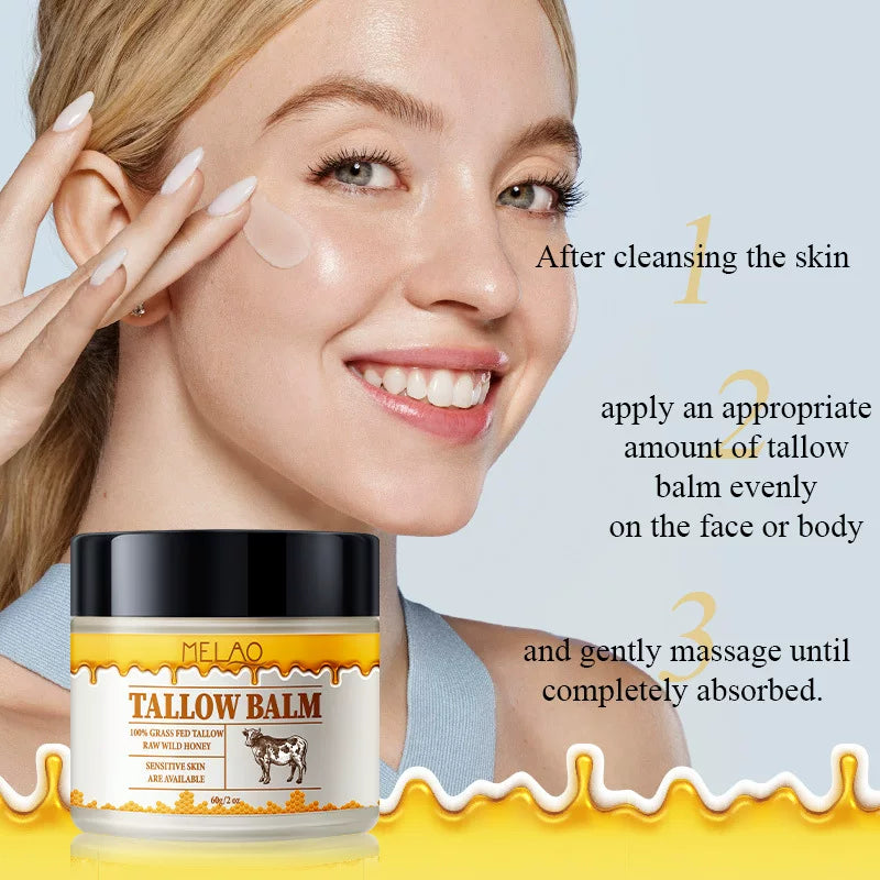 Beef Tallow Moisturizing Cream - Natural Face & Body
