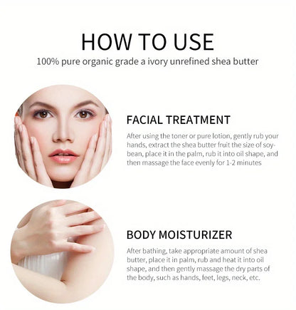 MELAO Organic Shea Butter for Body & Face Organic